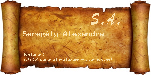 Seregély Alexandra névjegykártya